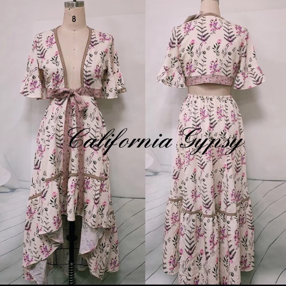 LAST ONE🎉High Low Floral Dress - Picture 4 of 16